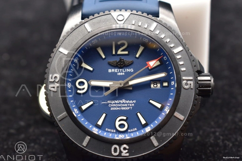 Strap Black Edition 1170 TF Bezel A Blue 44 Automatic Superocean Best Rubber Black Dial Lightweight 1:1 On 0516